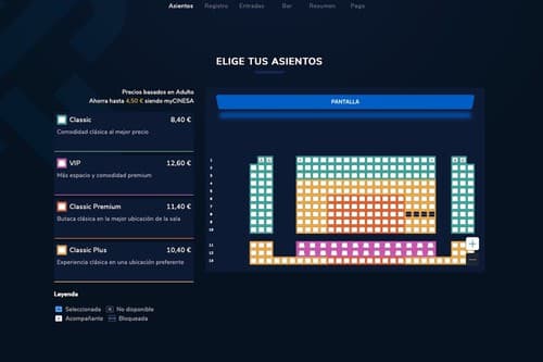 Cinesa imita el modelo de precios escalonados de las aerolíneas: los mejores sitios de la sala serán los más caros