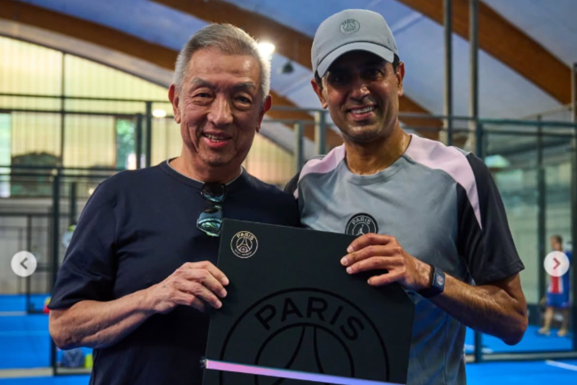 Peter Lim reaparece en Budapest junto a Nasser Al-Khelaifi en un evento de pádel