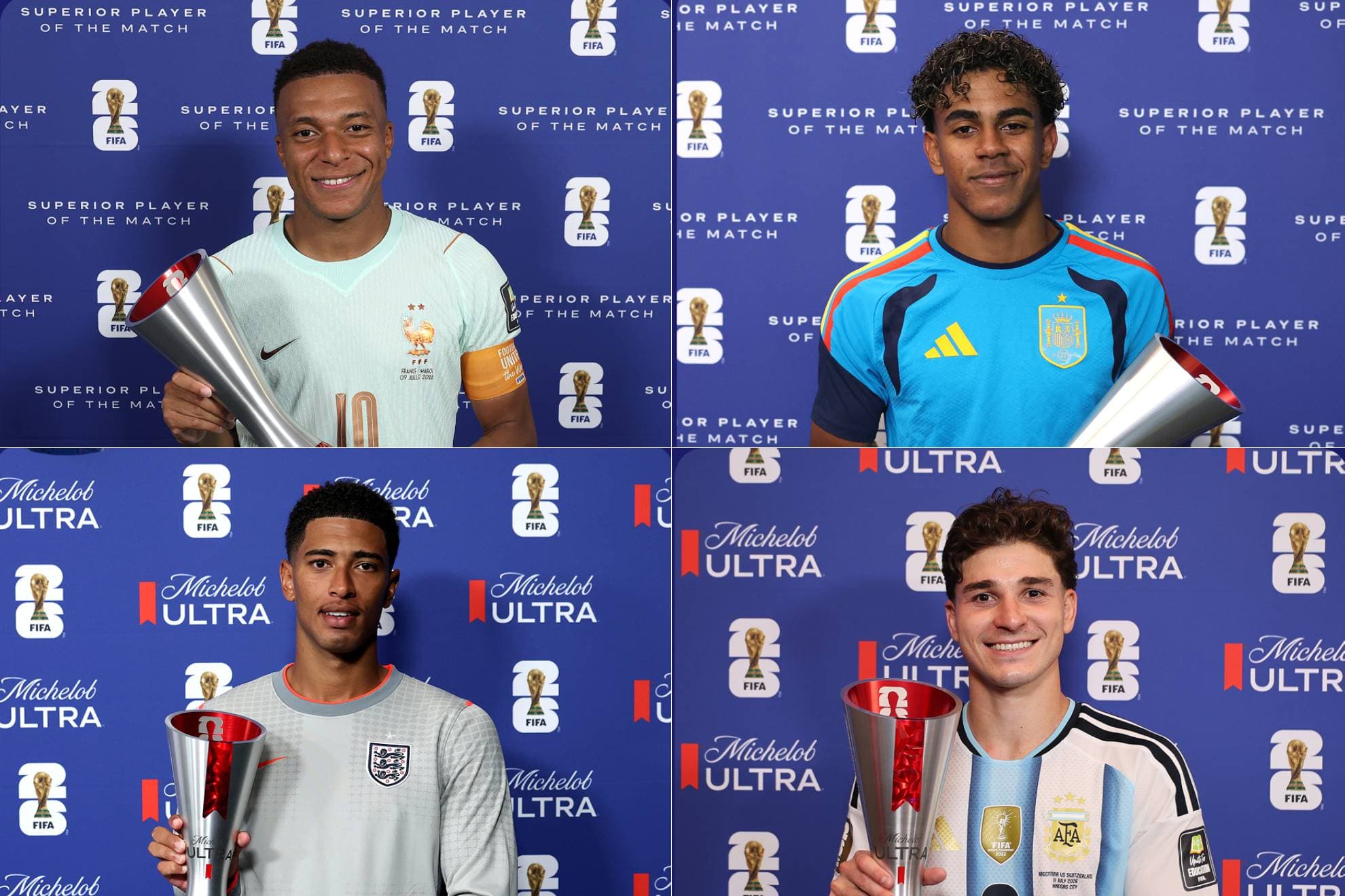 LaLiga aprieta la pelea con la Premier con un pleno de MVPs en los cuartos de final del Mundial
