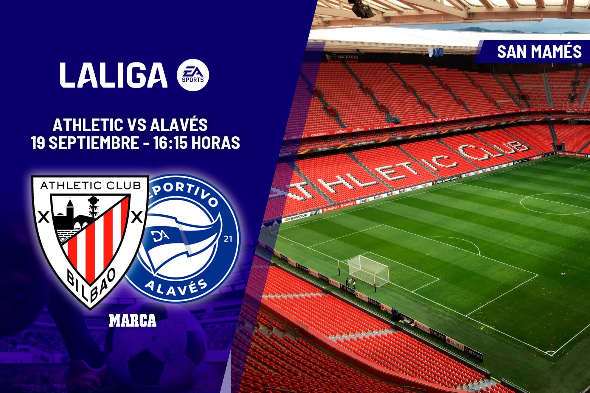A qué hora es el Athletic - Alavés: horario y dónde ver hoy en TV y online el partido de LaLiga EA Sports